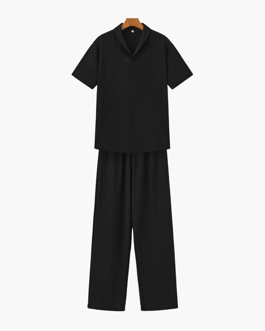 Baumwoll-Polo & Hosen-Set