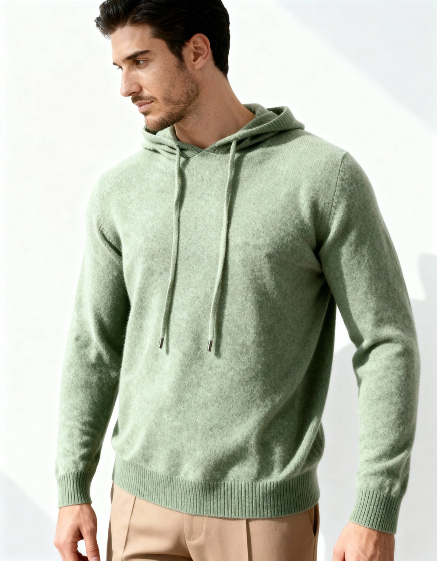 100% Kaschmir Kapuzenpullover